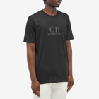 C.P. Company Men's Embossed Logo T-Shirt in Black