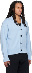 AMI Paris Blue Ami de Cœur Cardigan