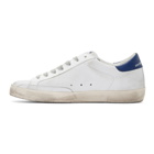 Golden Goose White and Off-White Nubuck Superstar Sneakers