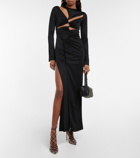 Galvan Vertebrae cutout maxi dress