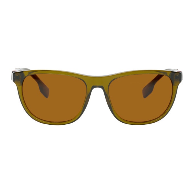 Photo: Burberry Green Stripe Sunglasses
