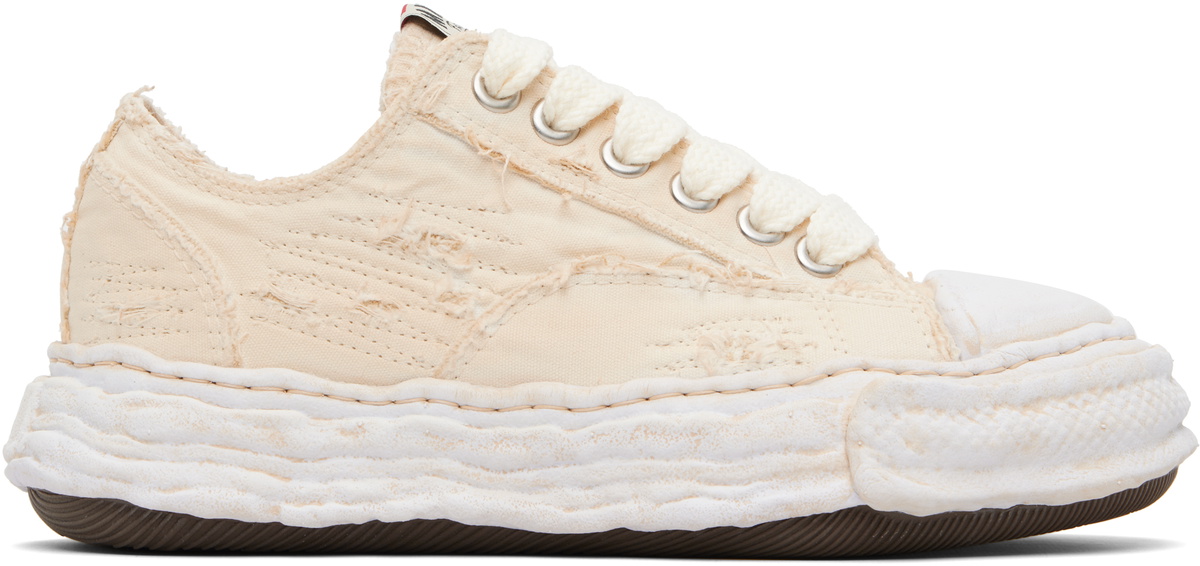 Maison MIHARA YASUHIRO Off-White 'Peterson23' OG Sole Ripped Overdye Canvas Sneakers
