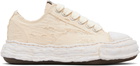 Maison MIHARA YASUHIRO Off-White 'Peterson23' OG Sole Ripped Overdye Canvas Sneakers