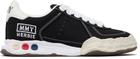 Maison MIHARA YASUHIRO Black 'Herbie' OG Sole Canvas Low-top Sneakers