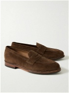 Grenson - Lloyd Suede Loafers - Brown