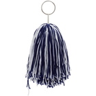 Calvin Klein 205W39NYC White and Blue Pom Pom Keychain