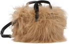 Moncler Beige Micro Caradoc Shearling Bag