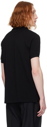 Paul Smith Black Embroidered Polo