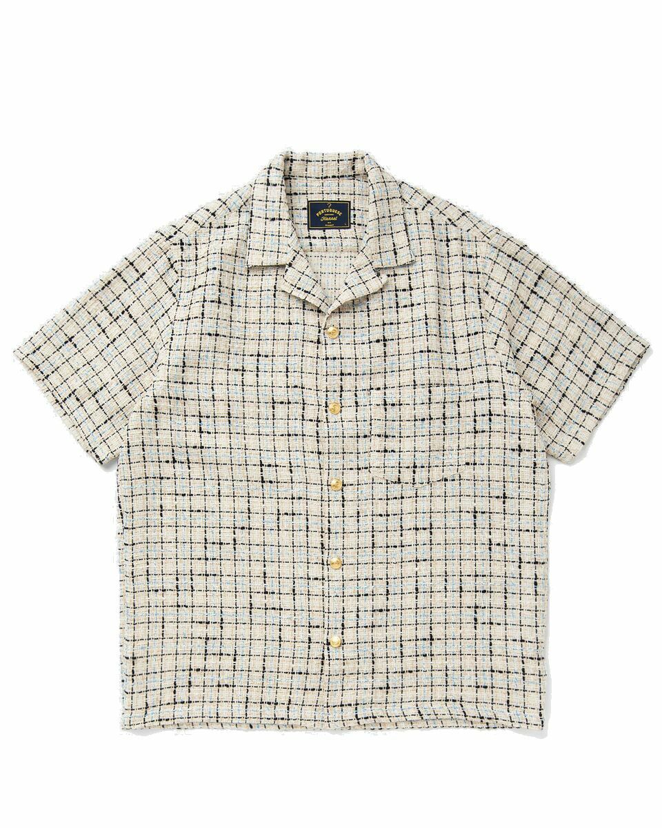 Photo: Portuguese Flannel Timber Shirt Beige - Mens - Shortsleeves
