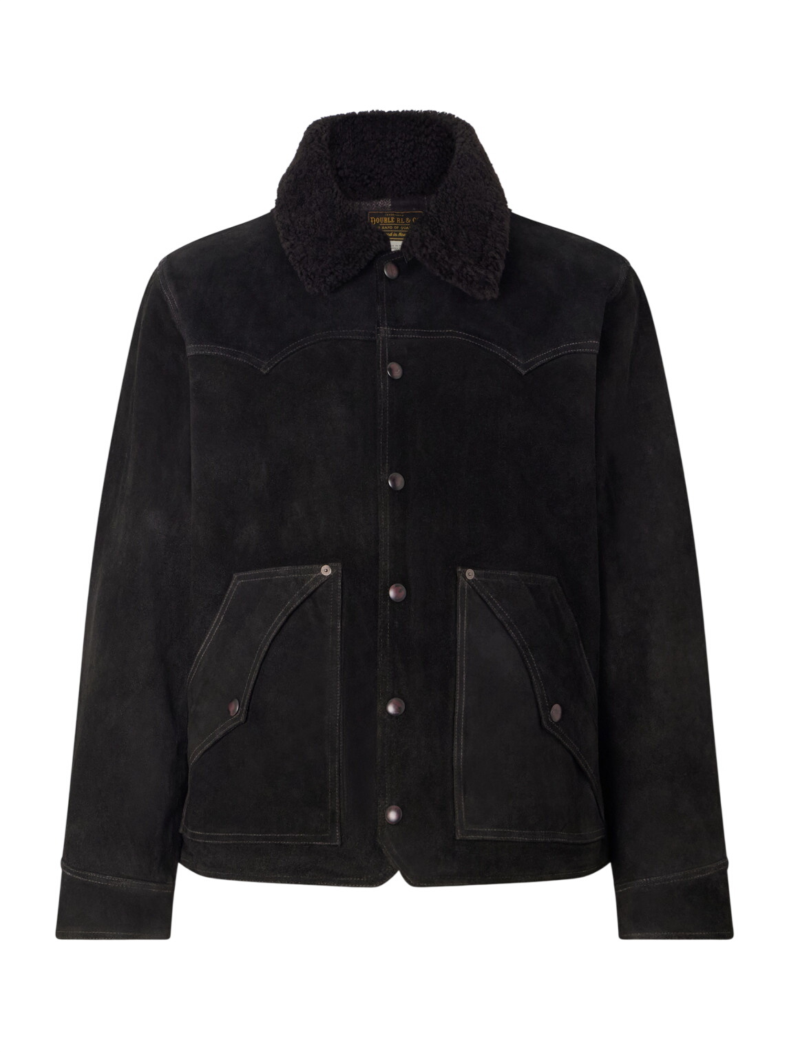 RRL - Watts Slim-Fit Distressed Leather Biker Jacket - Black RRL