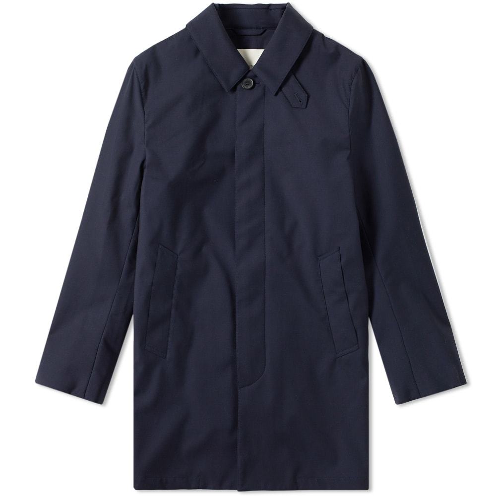 Mackintosh Loro Piana Storm System Classic Mac Blue Mackintosh