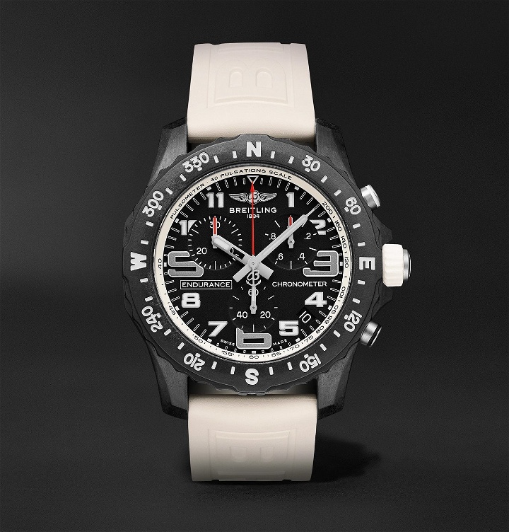 Photo: Breitling - Endurance Pro SuperQuartz Chronograph 44mm Breitlight and Rubber Watch, Ref. No. X82310A71B1S1 - Black
