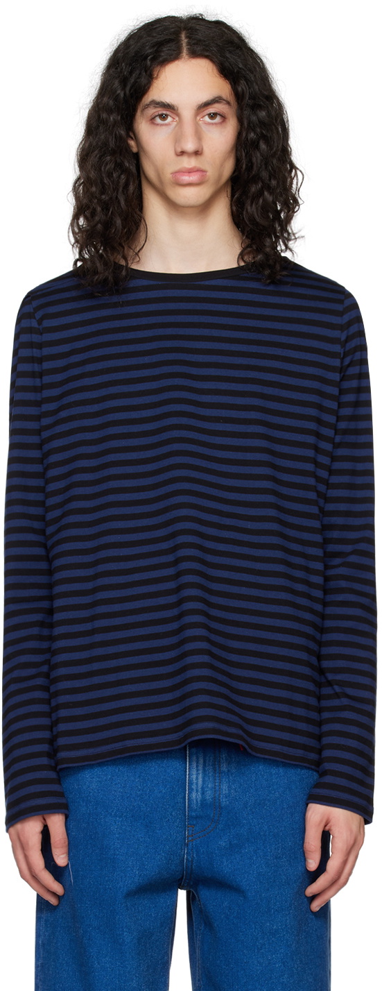 Marina Yee Black & Navy Deconstructed T-Shirt