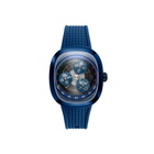 Nubeo Tri-Star Orbit Black Dial Mens Watch NB-6116-0C