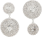 Magda Butrym Silver Crystal Disc Earrings