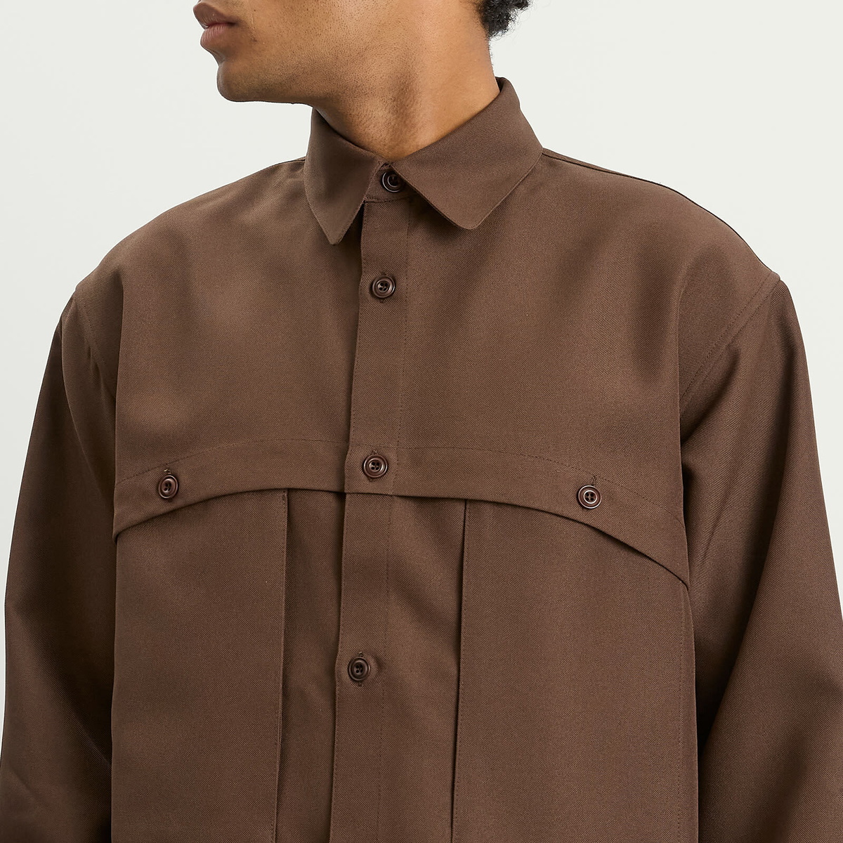 Sage Nation Men's Martial Shirt in Tobacco
