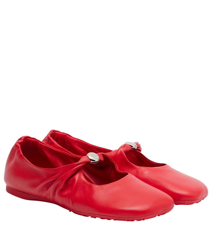 Photo: Loewe Pebble Soft leather Mary Jane flats