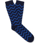 Missoni - Crochet-Knit Cotton-Blend Socks - Blue