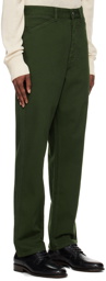 LEMAIRE Green Curved Jeans
