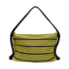 132 5. ISSEY MIYAKE Black and Yellow Stripe Bag