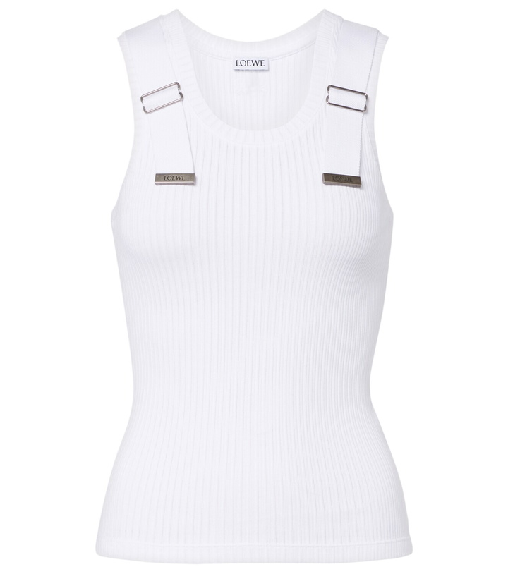 Photo: Loewe Ribbed-knit cotton-blend tank top