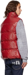 Dsquared2 Red Quilted Down Vest