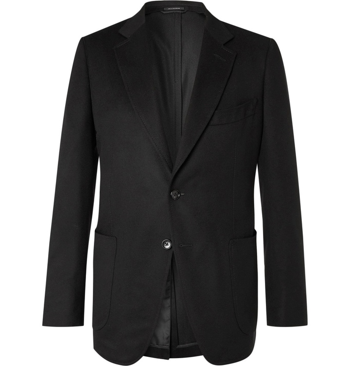 Photo: TOM FORD - O'Connor Slim-Fit Unstructured Cashmere Blazer - Black