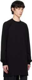 Rick Owens Black Baseball T Sweatshirt