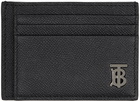 Burberry Black 'TB' Money Clip Card Holder