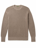 Sid Mashburn - Waffle-Knit Cashmere Sweater - Brown