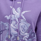 Off-White Women's Framed Putti Regular Hoodie in Washed Deep Blue