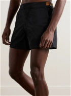 Zegna - Straight-Leg Mid-Length Swim Shorts - Black