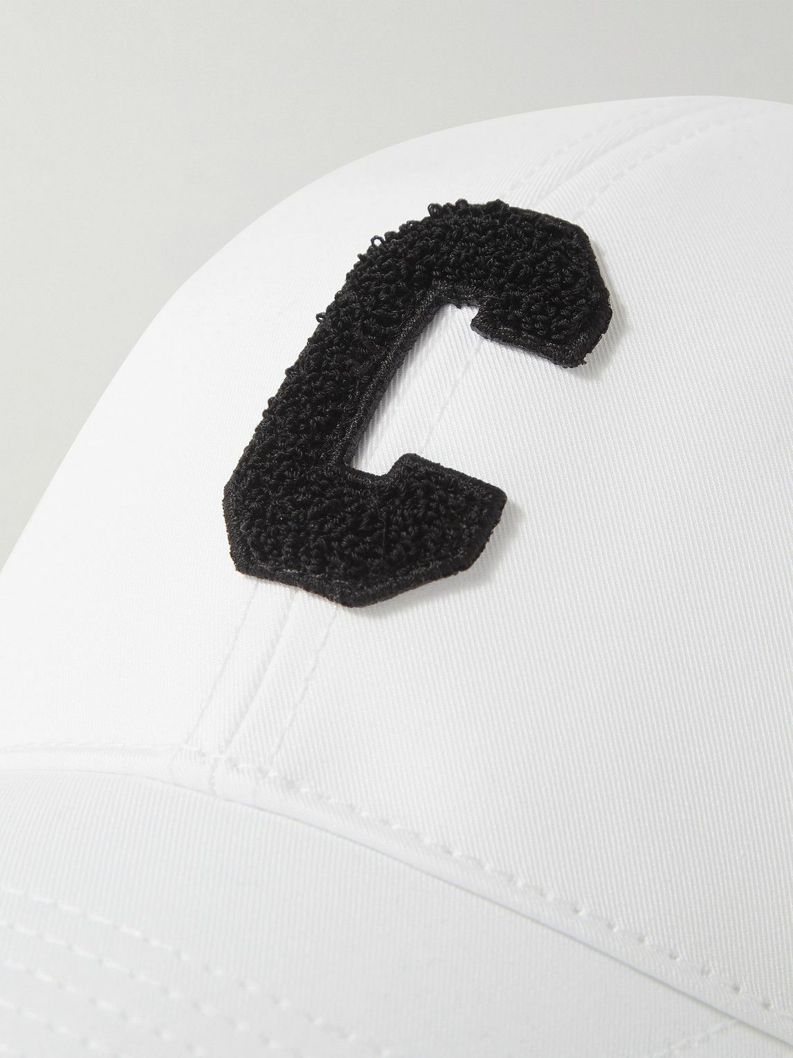 CELINE - Logo-Appliquéd Cotton-Gabardine Baseball Cap - White