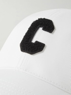CELINE - Logo-Appliquéd Cotton-Gabardine Baseball Cap - White