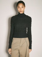 MM6 Maison Margiela Cropped Turtleneck Sweater