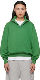 Les Tien Green Heavyweight Banded Yacht Sweatshirt