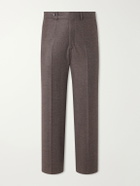 Stòffa - Straight-Leg Wool and Cashmere-Blend Flannel Trousers - Brown