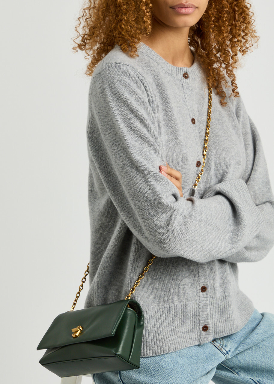 Marc Jacobs The Dual Chain Mini Leather Shoulder bag - Dark Green