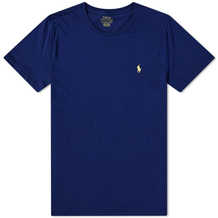 Photo: Polo Ralph Lauren Men's Custom Fit T-Shirt in Fall Royal