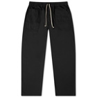 Rick Owens DRKSHDW Men's MT Lightweight Drawstring Long Pant in Black