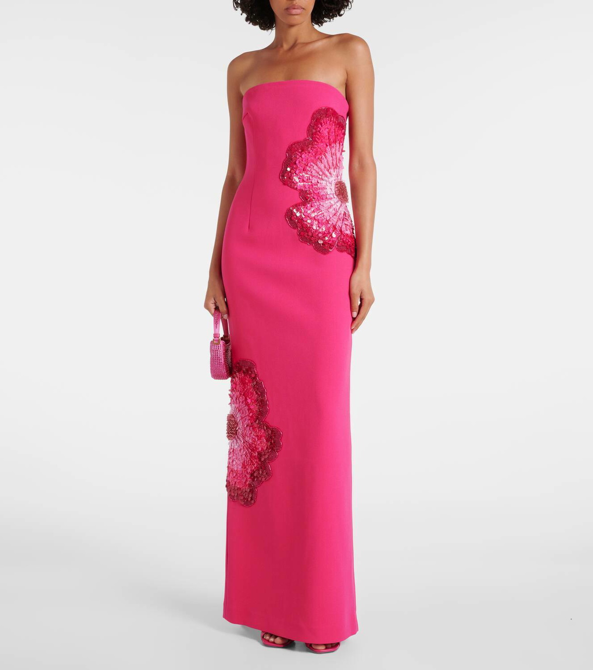 REBECCA VALLANCE ワンピース Strapless tulle gown1078332 Strapless tulle gown in pink - Rebecca Vallance | Mytheresa