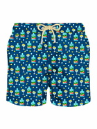 MC2 Saint Barth Man Light Fabric Swim Shorts With Portofino Gin Print | Portofino Dry Gin Special Edition