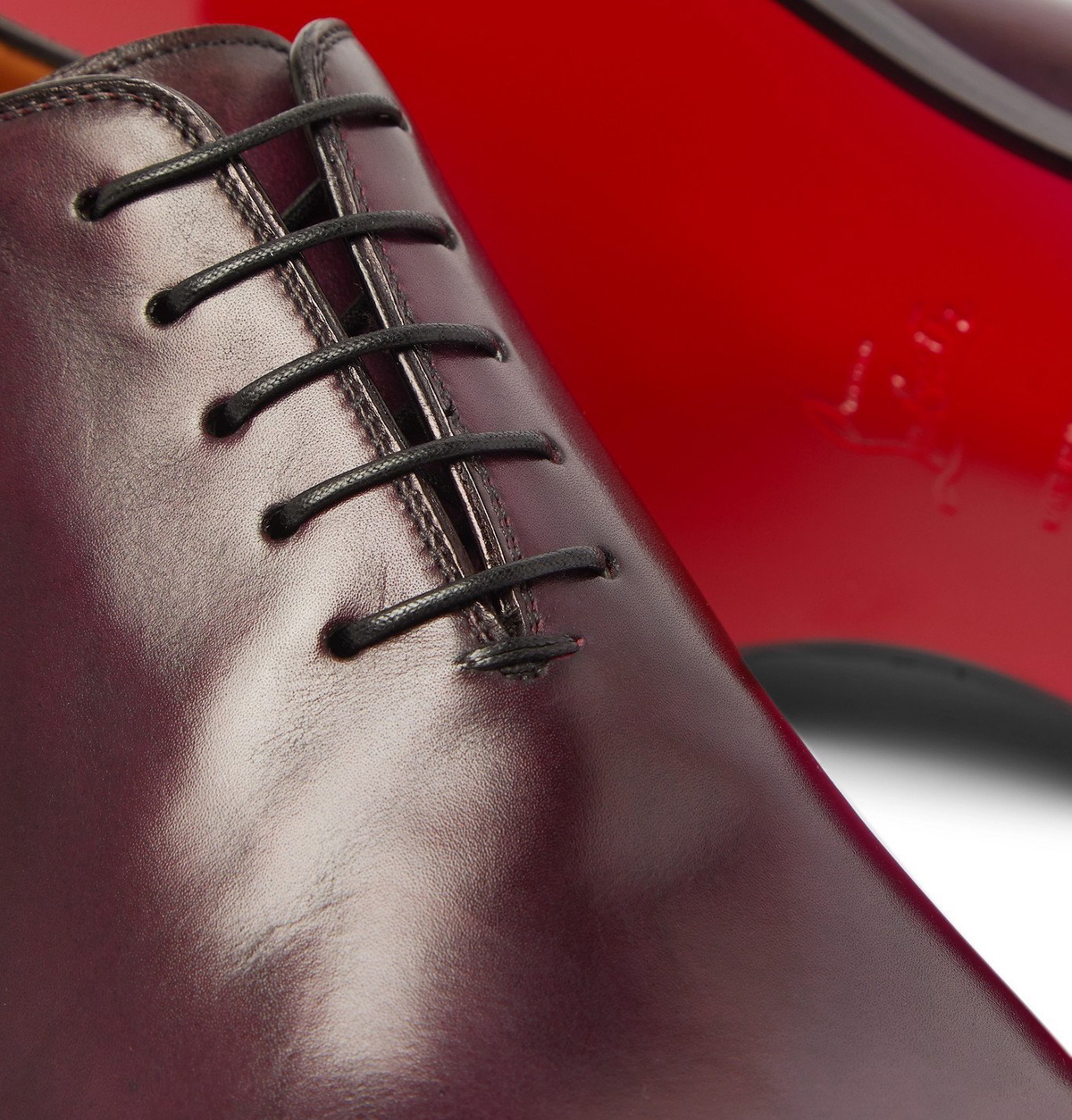 CHRISTIAN LOUBOUTIN - Cousin Corteo Leather Oxford Shoes 