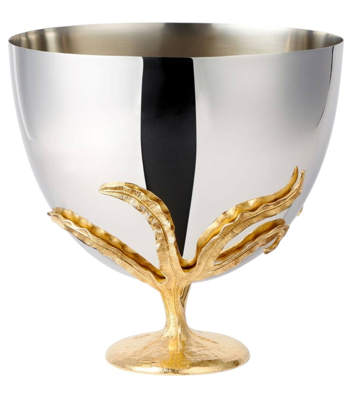 Photo: L'Objet Fern 24kt gold-plated champagne bucket