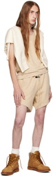 Fear of God ESSENTIALS Beige Drawstring Shorts