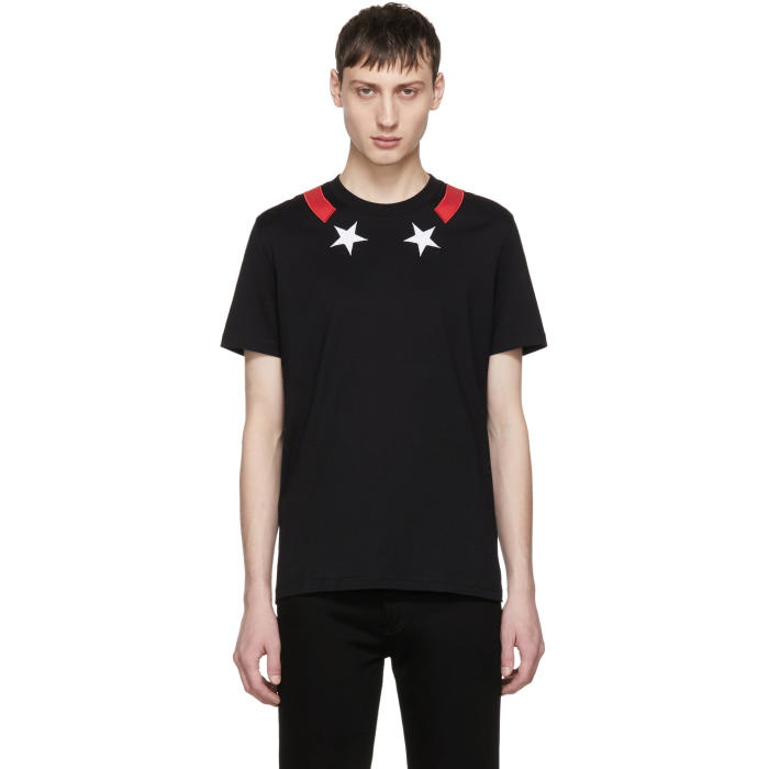 Photo: Givenchy Black Stars and Stripes T-Shirt 