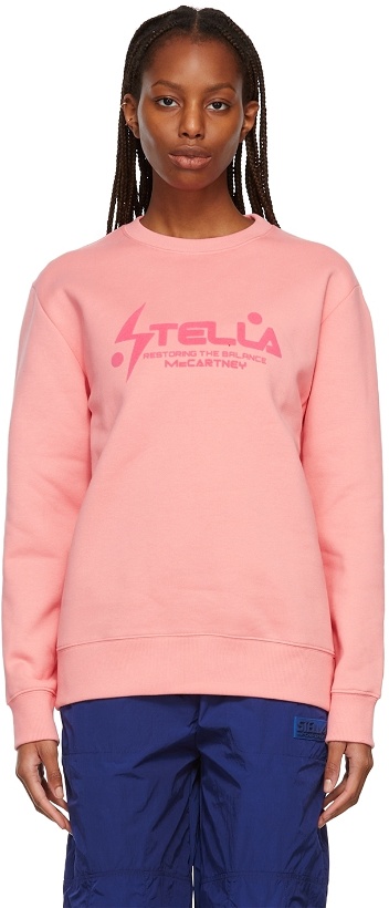 Photo: Stella McCartney Pink Logo Sweatshirt