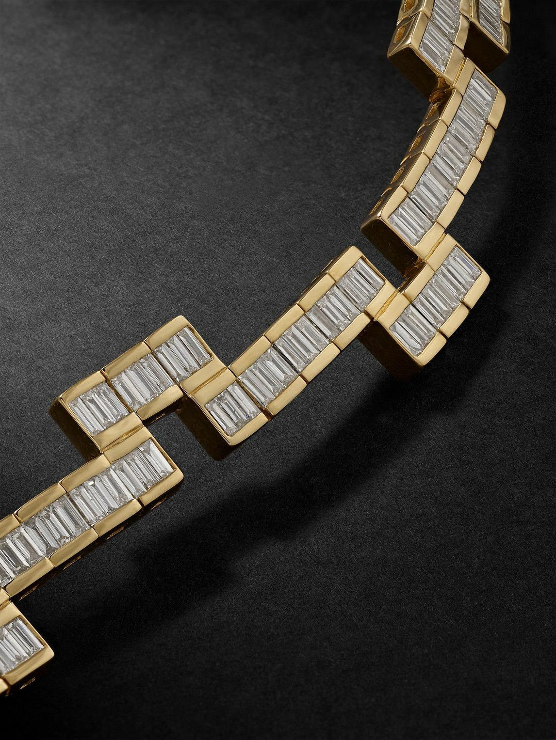 KOLOURS JEWELRY - Tetris 18-Karat Gold Diamond Bracelet - Gold