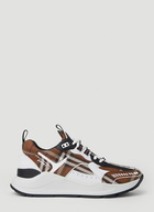 Burberry - Sean Check Sneakers in Brown