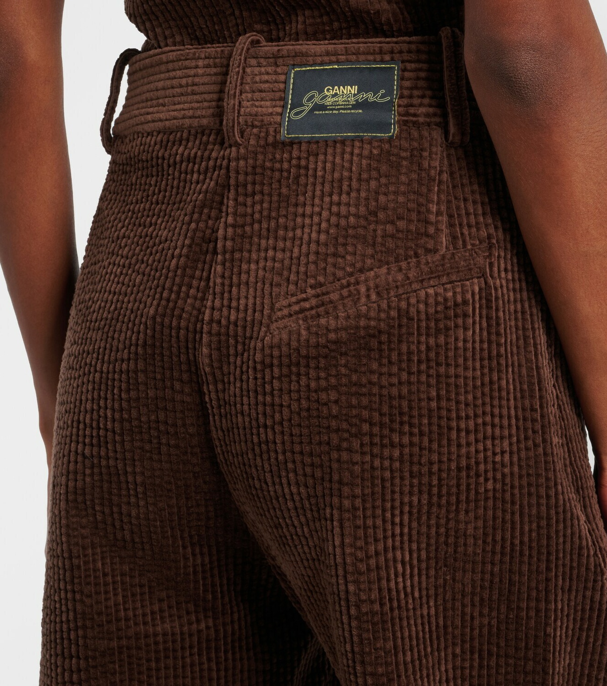 Ganni Cotton corduroy cargo pants